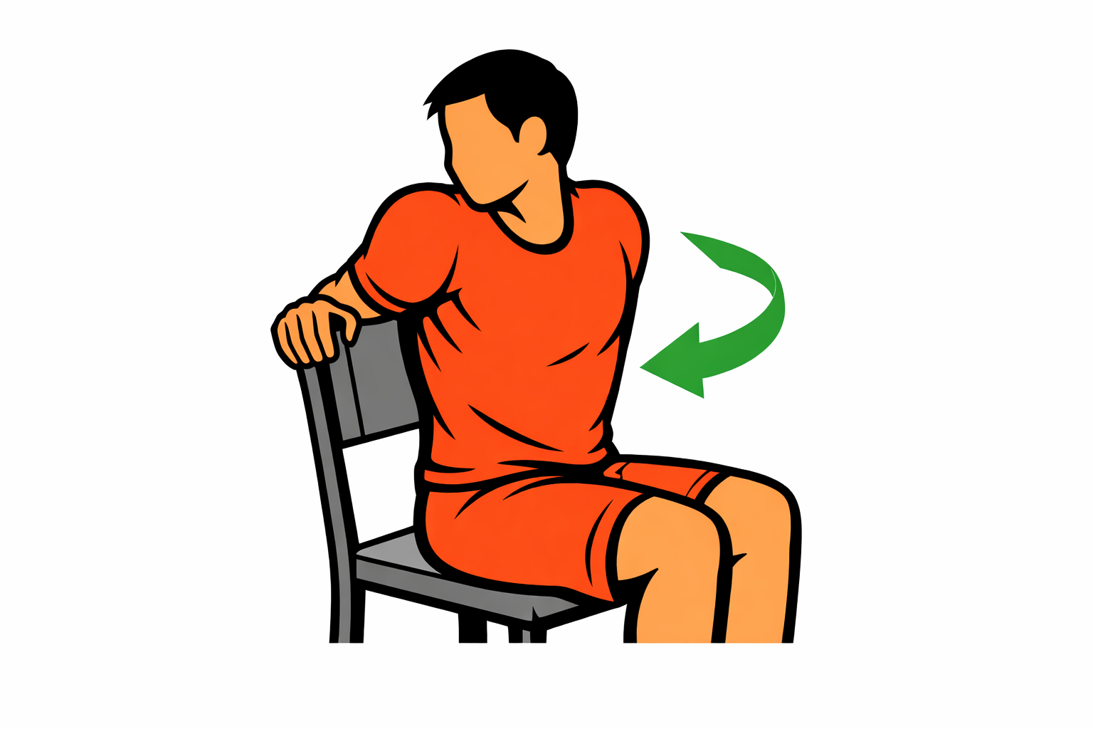 Seated Spinal Twist demonstration