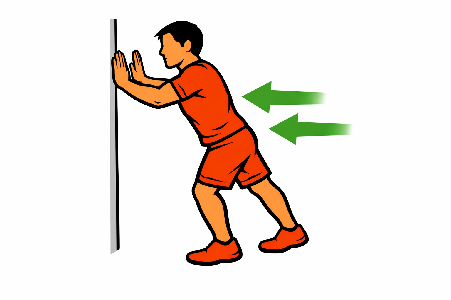 Wall Push-Ups demonstration